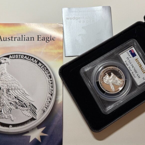 2017-P Australia S$1 Wedge-Tailed Eagle MS70 NGCS. John Mercanti Signed - Picture 6 of 9
